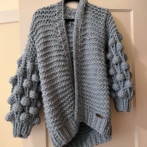 Vici knit sweater blue-grey